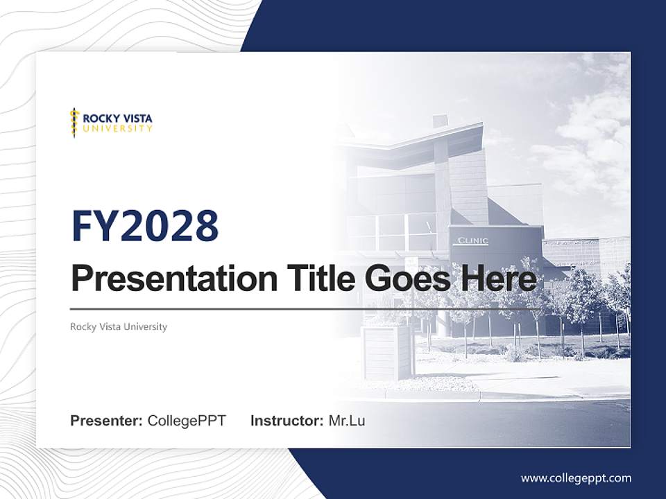 Rocky Vista University Academic Presentation/Research Findings Report PPT Template4:3 ratio PPT effect preview image5