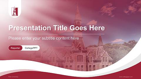 Park University Lecture Sharing and Networking Event PPT Template