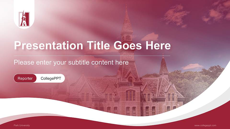 Park University Lecture Sharing and Networking Event PPT Template16:9 ratio PPT effect preview image