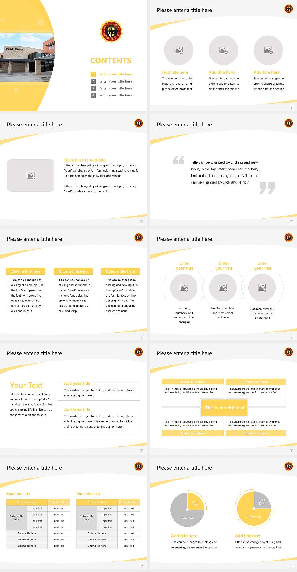 Ottawa University-Online Course/Courseware Creation PPT Template4:3 ratio PPT effect preview image2