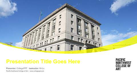 Pacific Northwest College of Art Course/Courseware Creation PPT Template