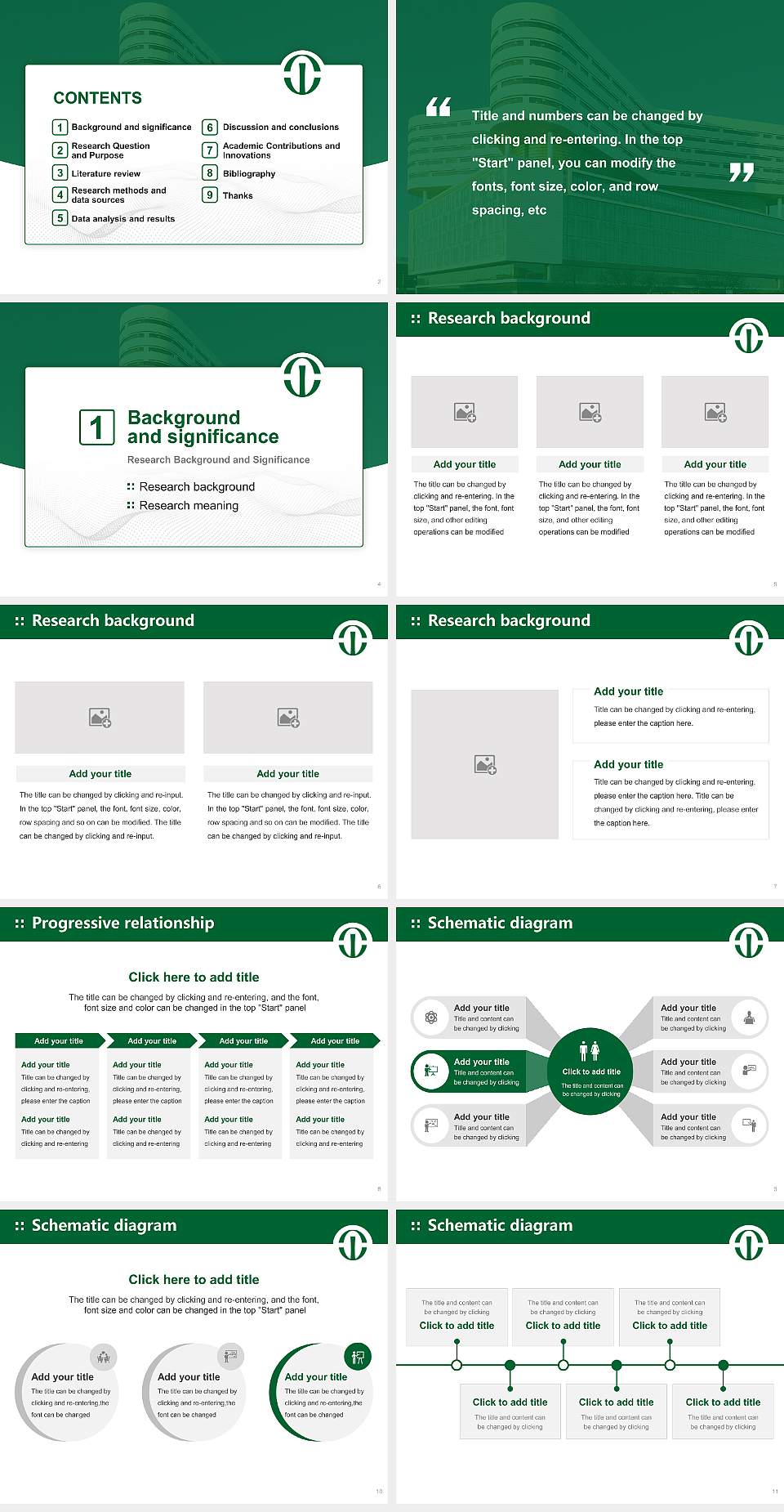 Rush University Graduation Thesis Defense PPT Template4:3 ratio PPT effect preview image2