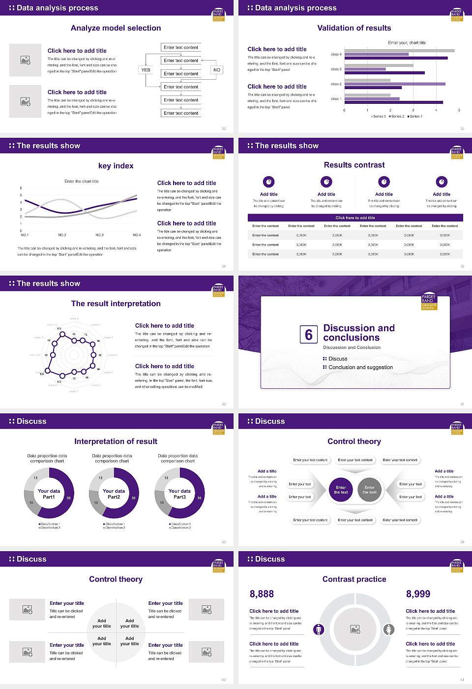 Pardee Rand Graduate School Graduation Thesis Defense PPT Template16:9 ratio PPT effect preview image5