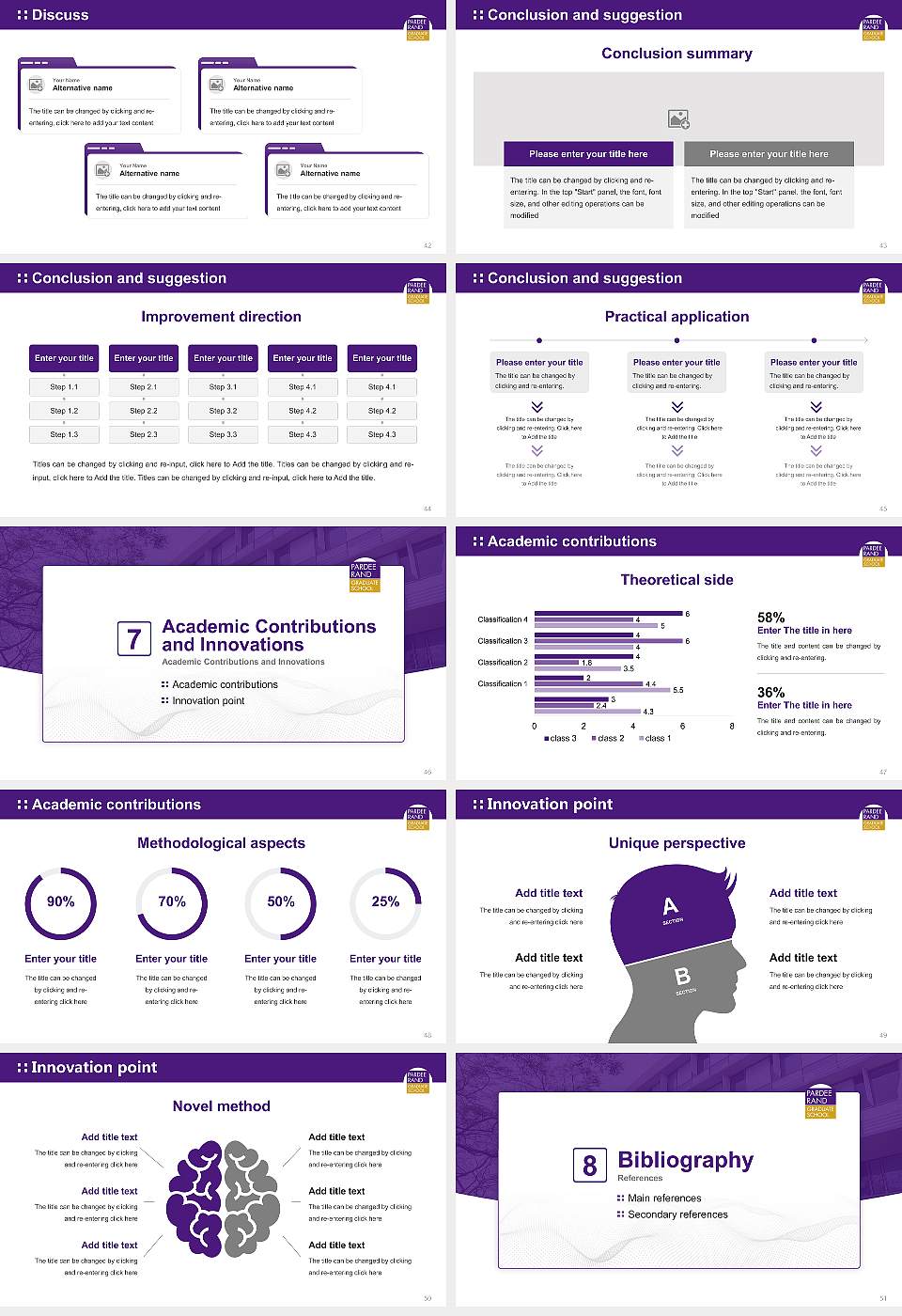 Pardee Rand Graduate School Graduation Thesis Defense PPT Template16:9 ratio PPT effect preview image6
