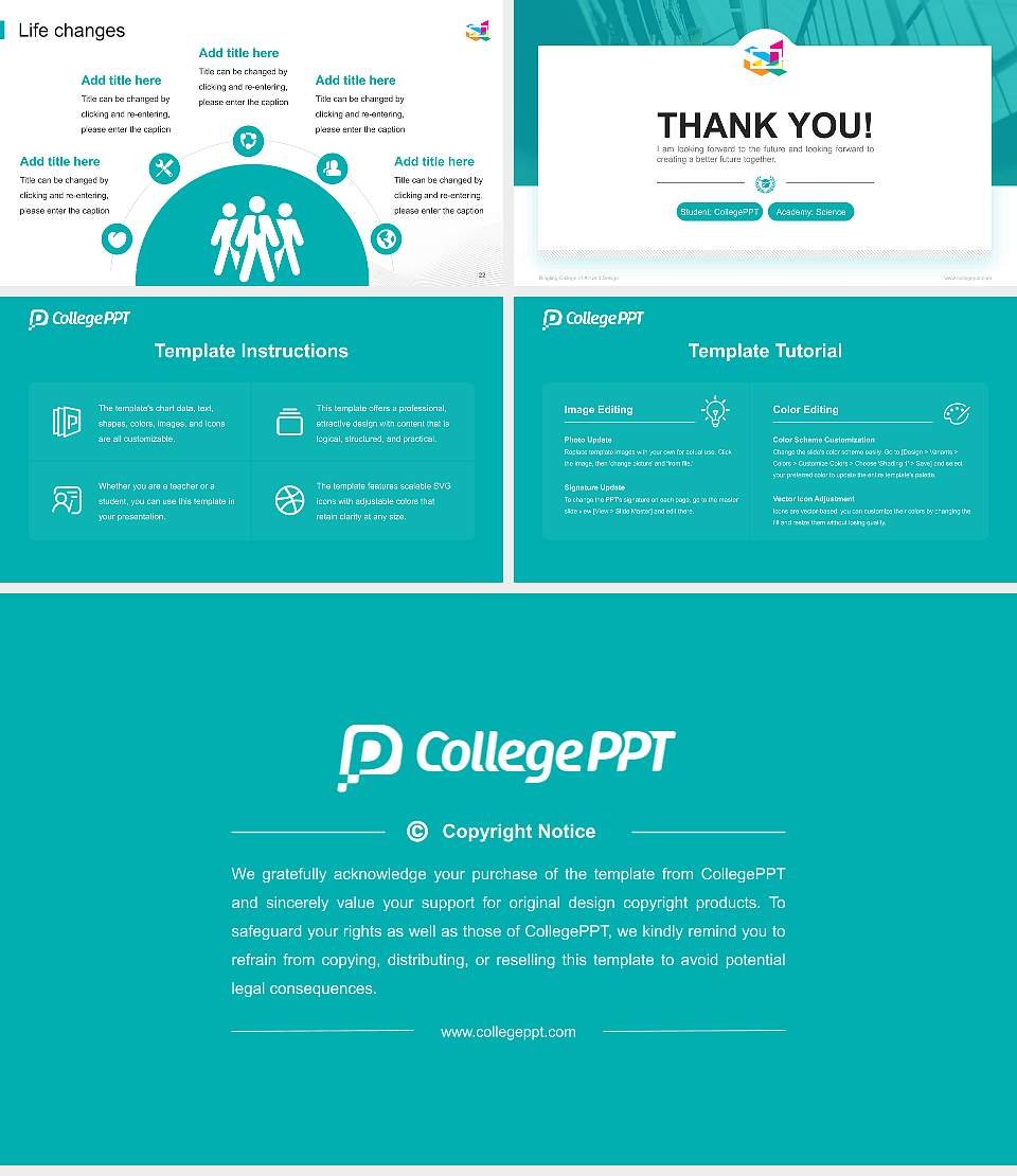 Ringling College of Art and Design National Scholarship Defense PPT Template16:9 ratio PPT effect preview image4