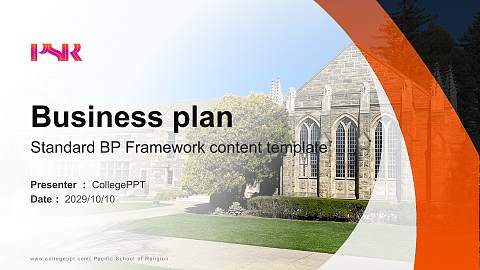 Pacific School of Religion Competition/Entrepreneurship Contest PPT Template