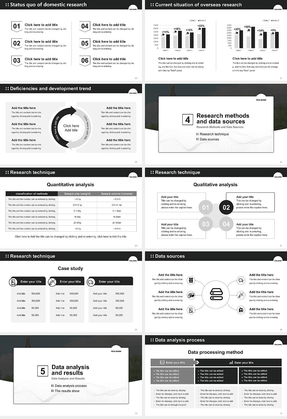 Paul Quinn College Graduation Thesis Defense PPT Template16:9 ratio PPT effect preview image4