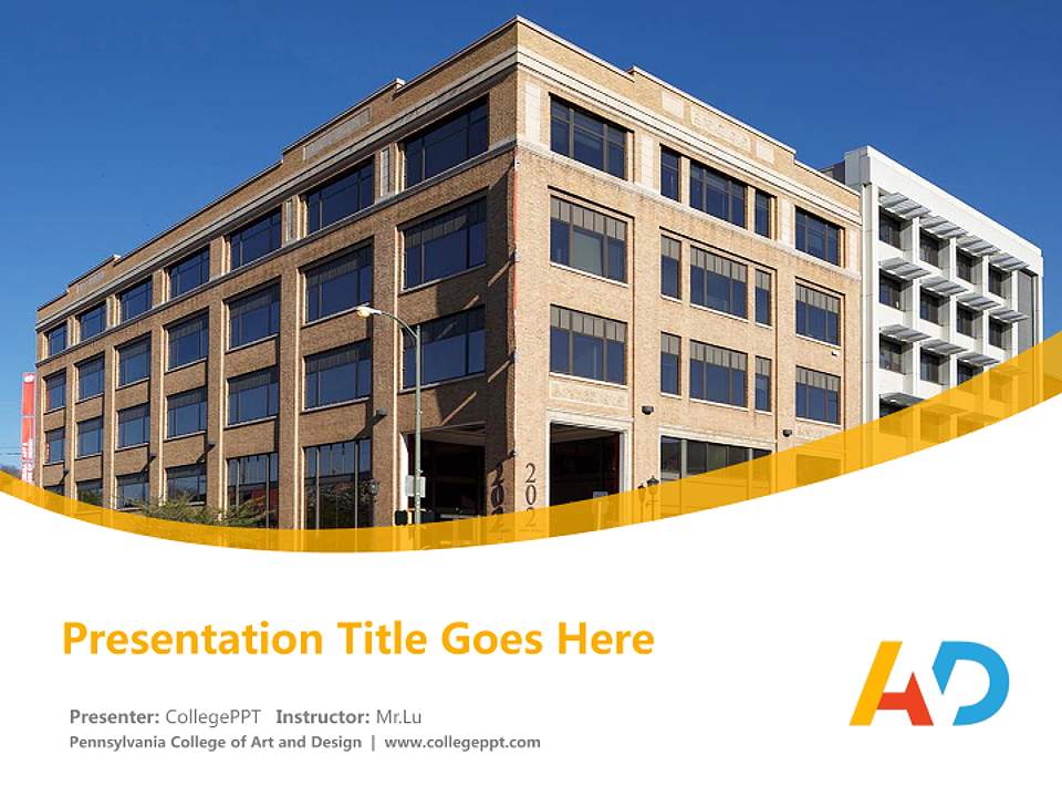 Pennsylvania College of Art and Design Course/Courseware Creation PPT Template4:3 ratio PPT effect preview image5