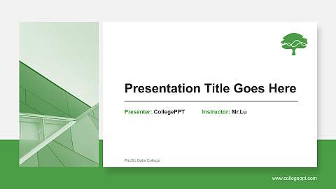 Pacific Oaks College General Purpose PPT Template