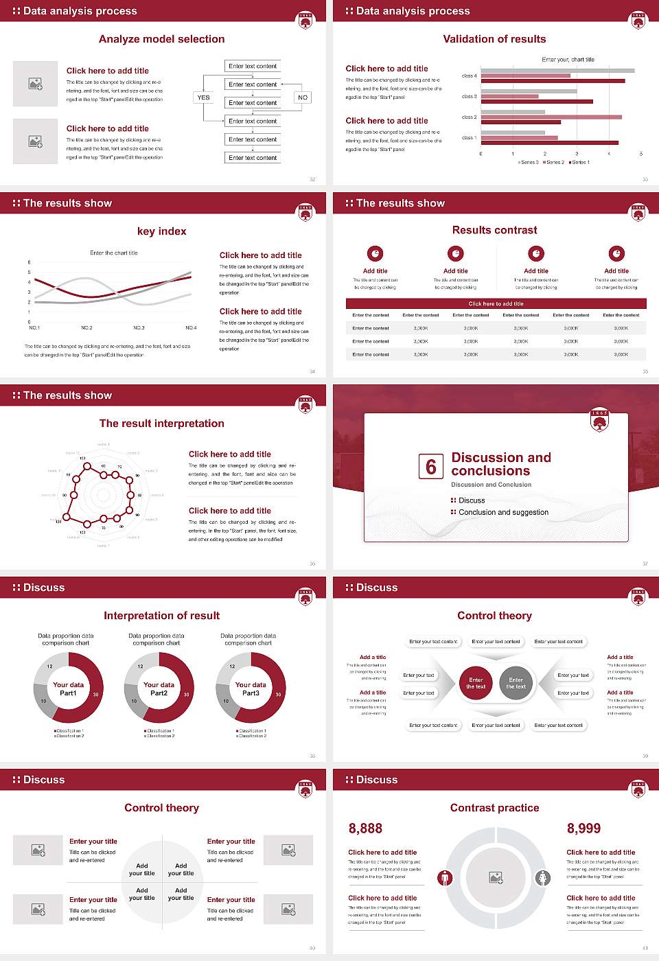 Rider University Graduation Thesis Defense PPT Template16:9 ratio PPT effect preview image5