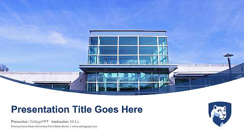 Pennsylvania State University-Penn State Berks Course/Courseware Creation PPT Template