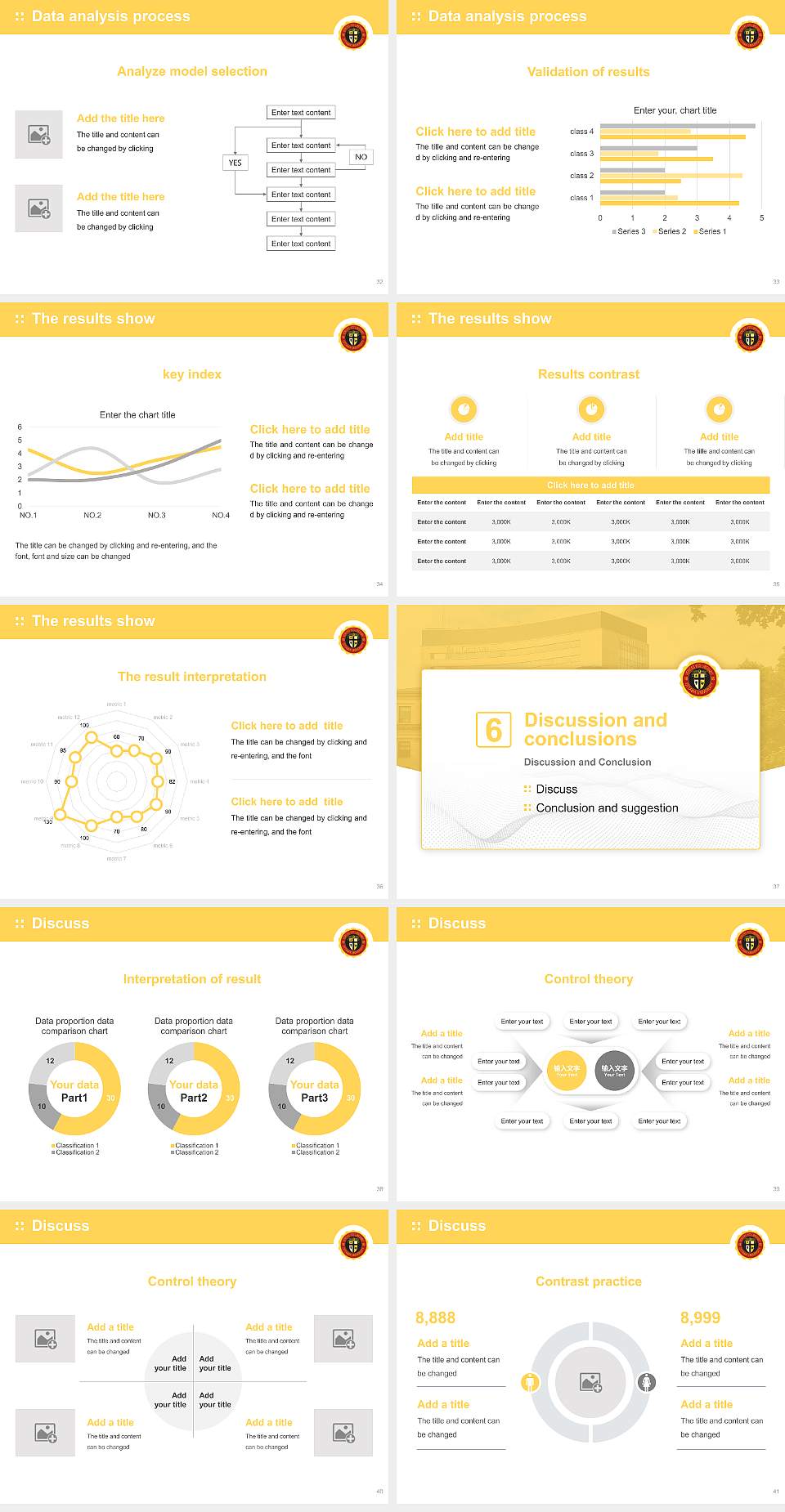 Ottawa University-Ottawa Graduation Thesis Defense PPT Template4:3 ratio PPT effect preview image5