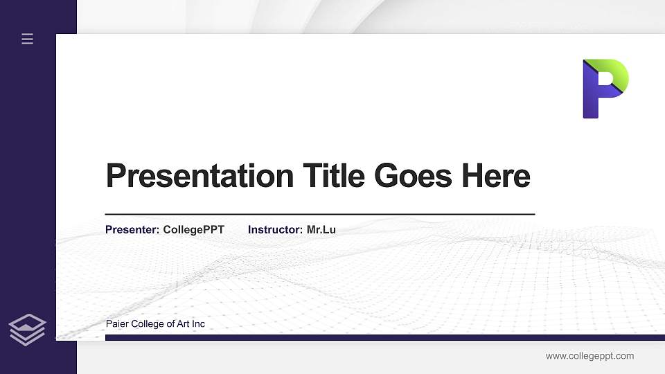 Paier College of Art Inc Thesis Proposal/Graduation Defense PPT Template16:9 ratio PPT effect preview image