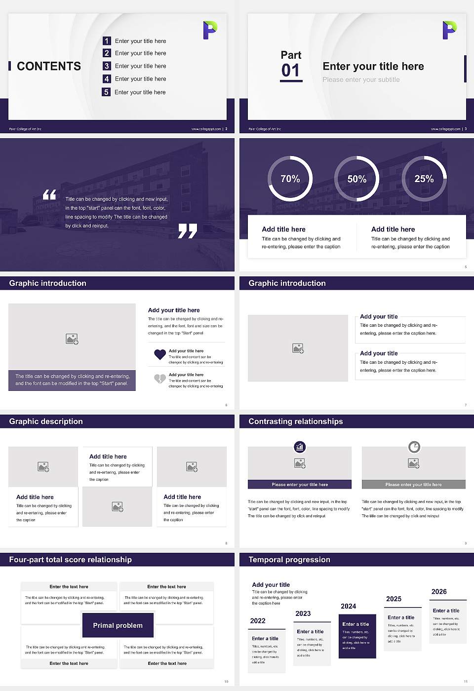 Paier College of Art Inc Thesis Proposal/Graduation Defense PPT Template16:9 ratio PPT effect preview image2