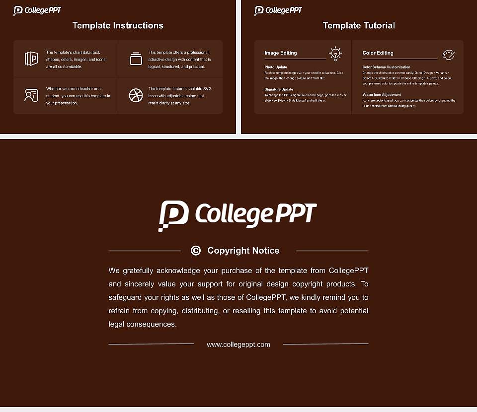 Rowan University Course/Courseware Creation PPT Template16:9 ratio PPT effect preview image5