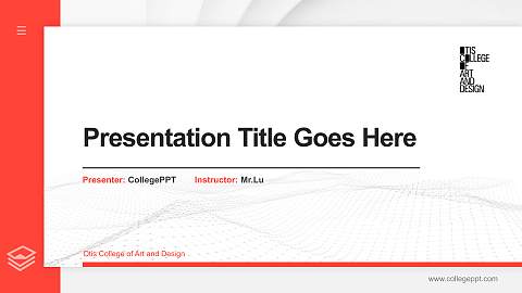 Otis College of Art and Design Thesis Proposal/Graduation Defense PPT Template