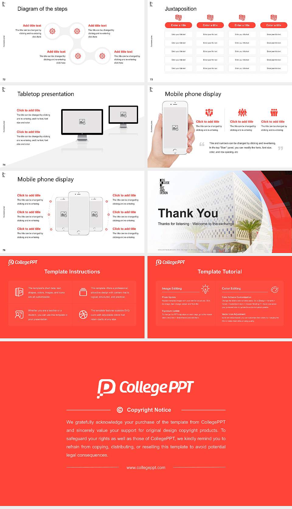 Otis College of Art and Design Competition/Entrepreneurship Contest PPT Template16:9 ratio PPT effect preview image9