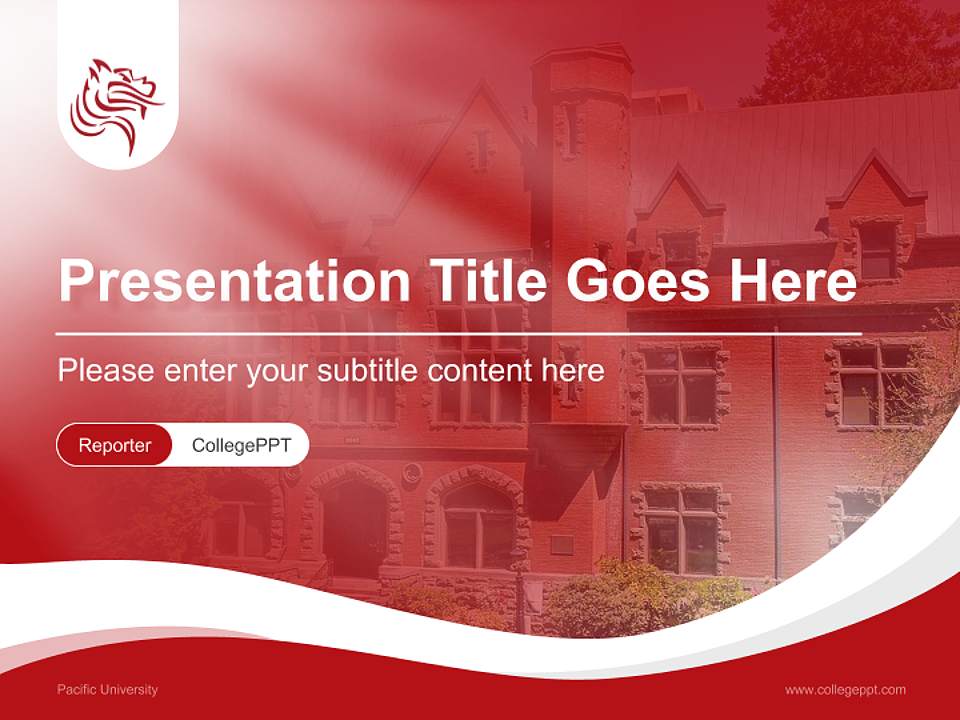 Pacific University Lecture Sharing and Networking Event PPT Template4:3 ratio PPT effect preview image4