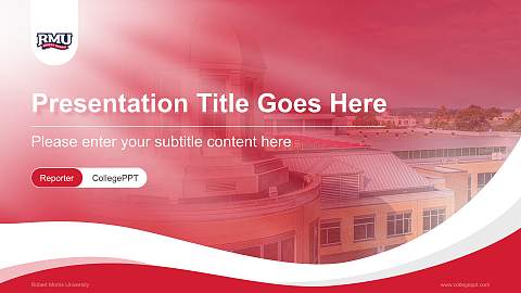 Robert Morris University Lecture Sharing and Networking Event PPT Template