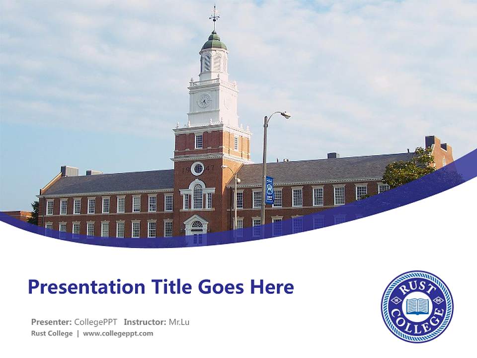 Rust College Course/Courseware Creation PPT Template4:3 ratio PPT effect preview image5