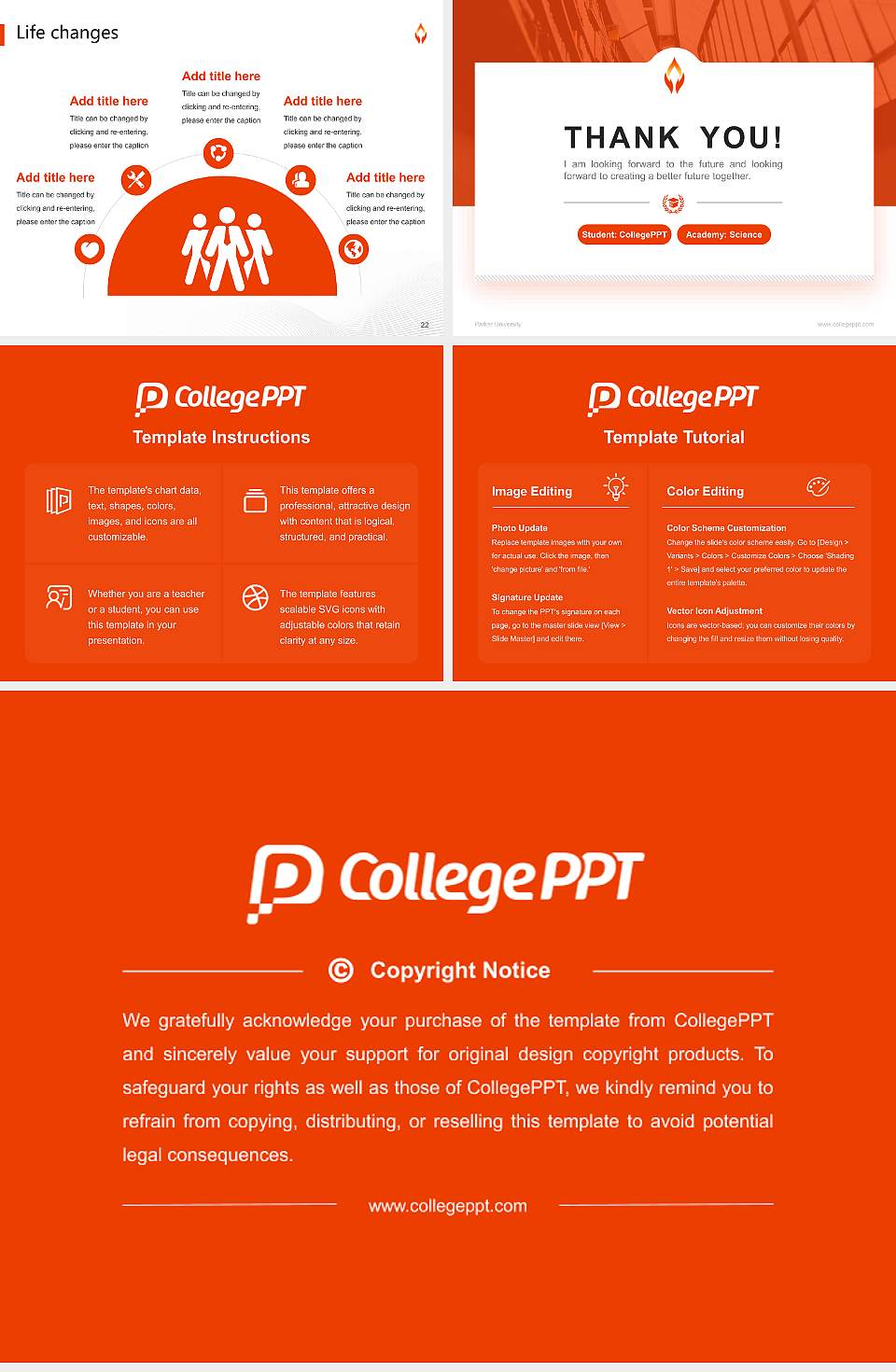 Parker University National Scholarship Defense PPT Template4:3 ratio PPT effect preview image4