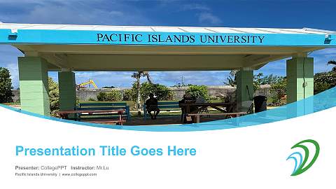 Pacific Islands University Course/Courseware Creation PPT Template