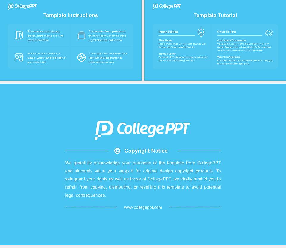 Pacific Islands University Course/Courseware Creation PPT Template16:9 ratio PPT effect preview image5