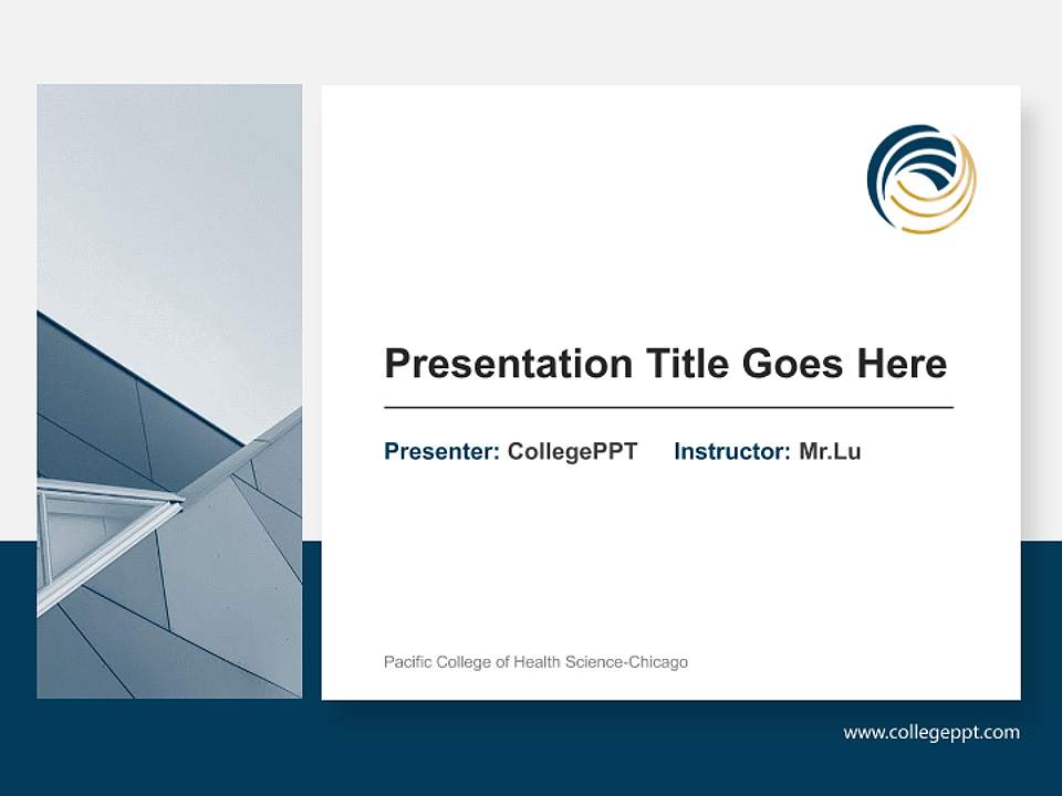 Pacific College of Health Science-Chicago General Purpose PPT Template4:3 ratio PPT effect preview image6