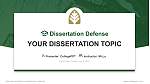 Pacific Union College학위 논문 방어PPT 템플릿