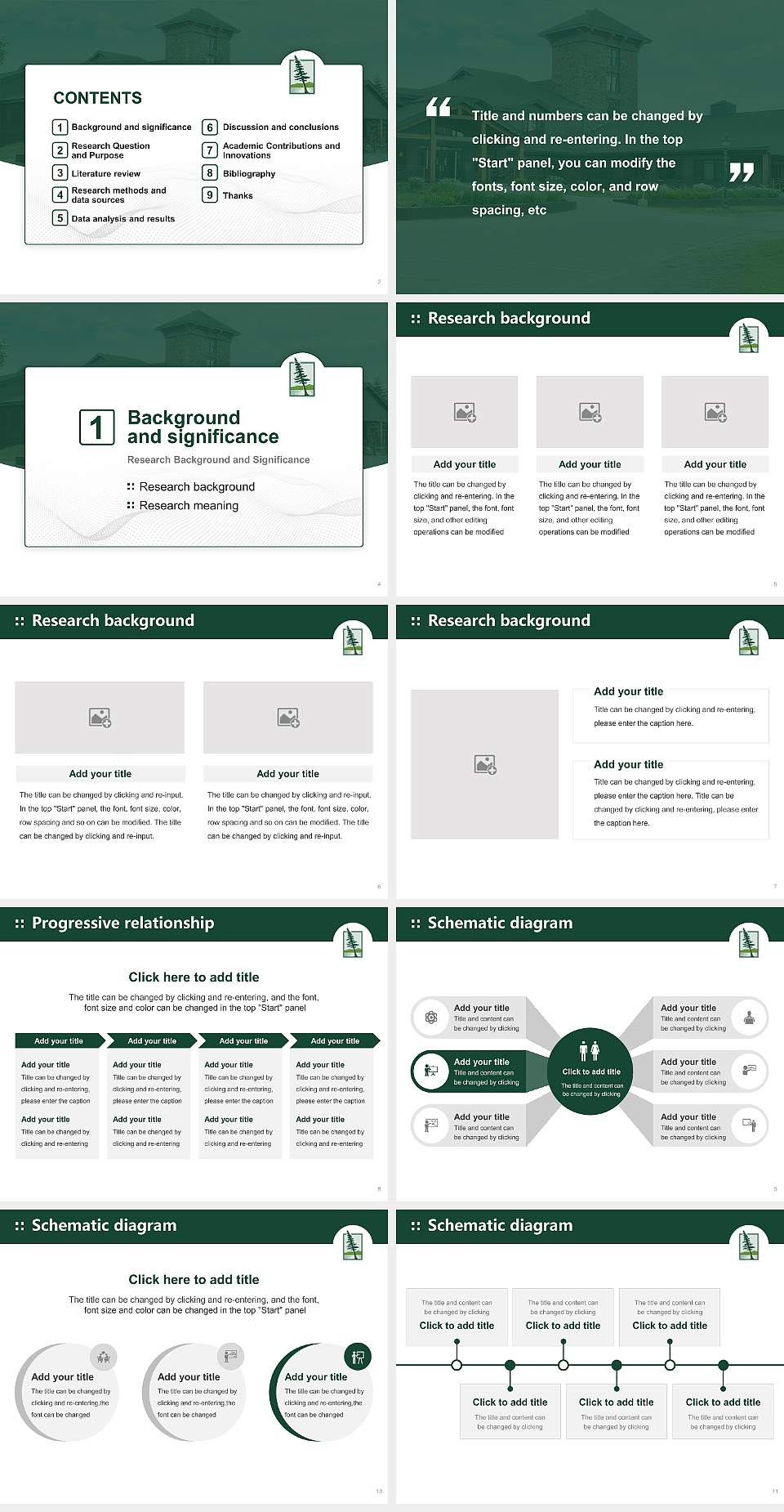 Paul Smith’s College Graduation Thesis Defense PPT Template4:3 ratio PPT effect preview image2