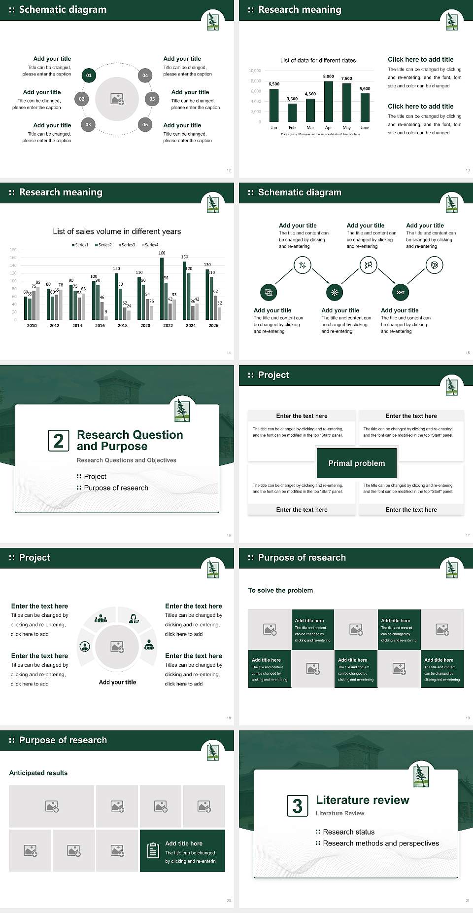 Paul Smith’s College Graduation Thesis Defense PPT Template4:3 ratio PPT effect preview image3