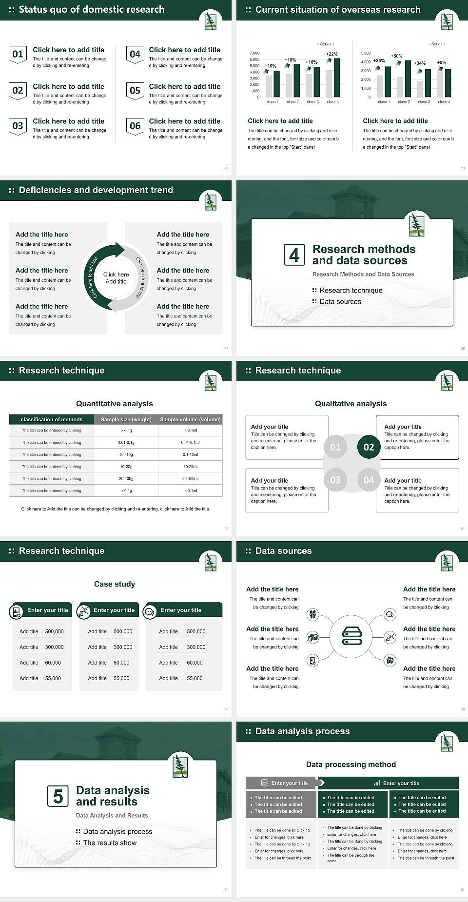 Paul Smith’s College Graduation Thesis Defense PPT Template4:3 ratio PPT effect preview image4