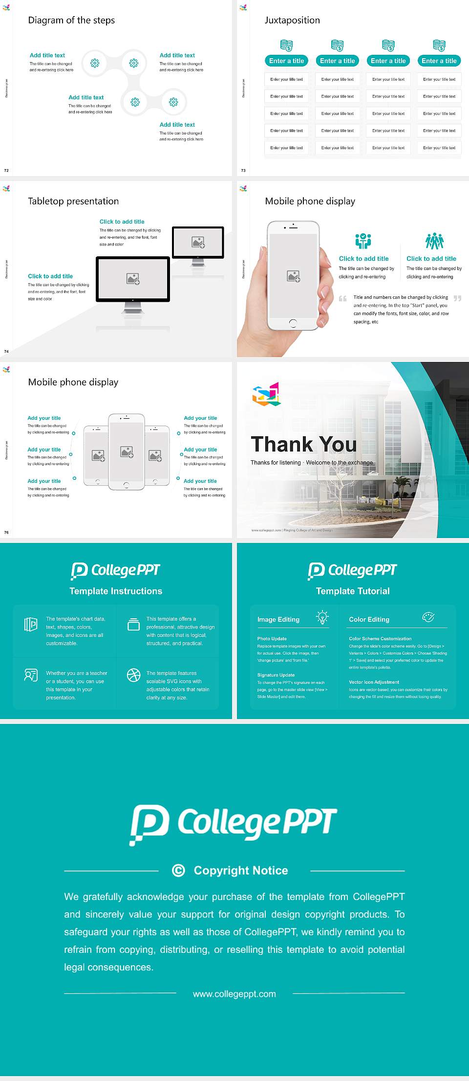 Ringling College of Art and Design Competition/Entrepreneurship Contest PPT Template4:3 ratio PPT effect preview image9