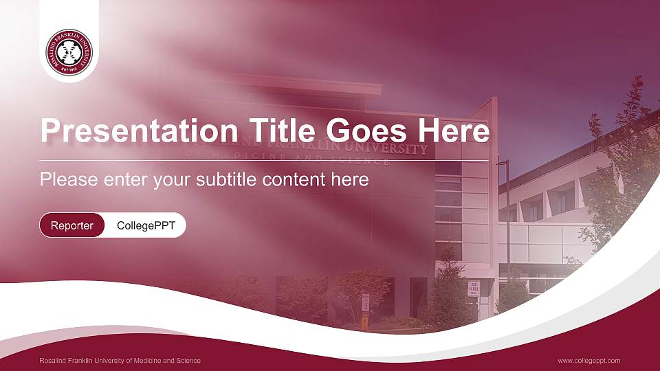 Rosalind Franklin University of Medicine and Science Lecture Sharing and Networking Event PPT Template16:9 ratio PPT effect preview image