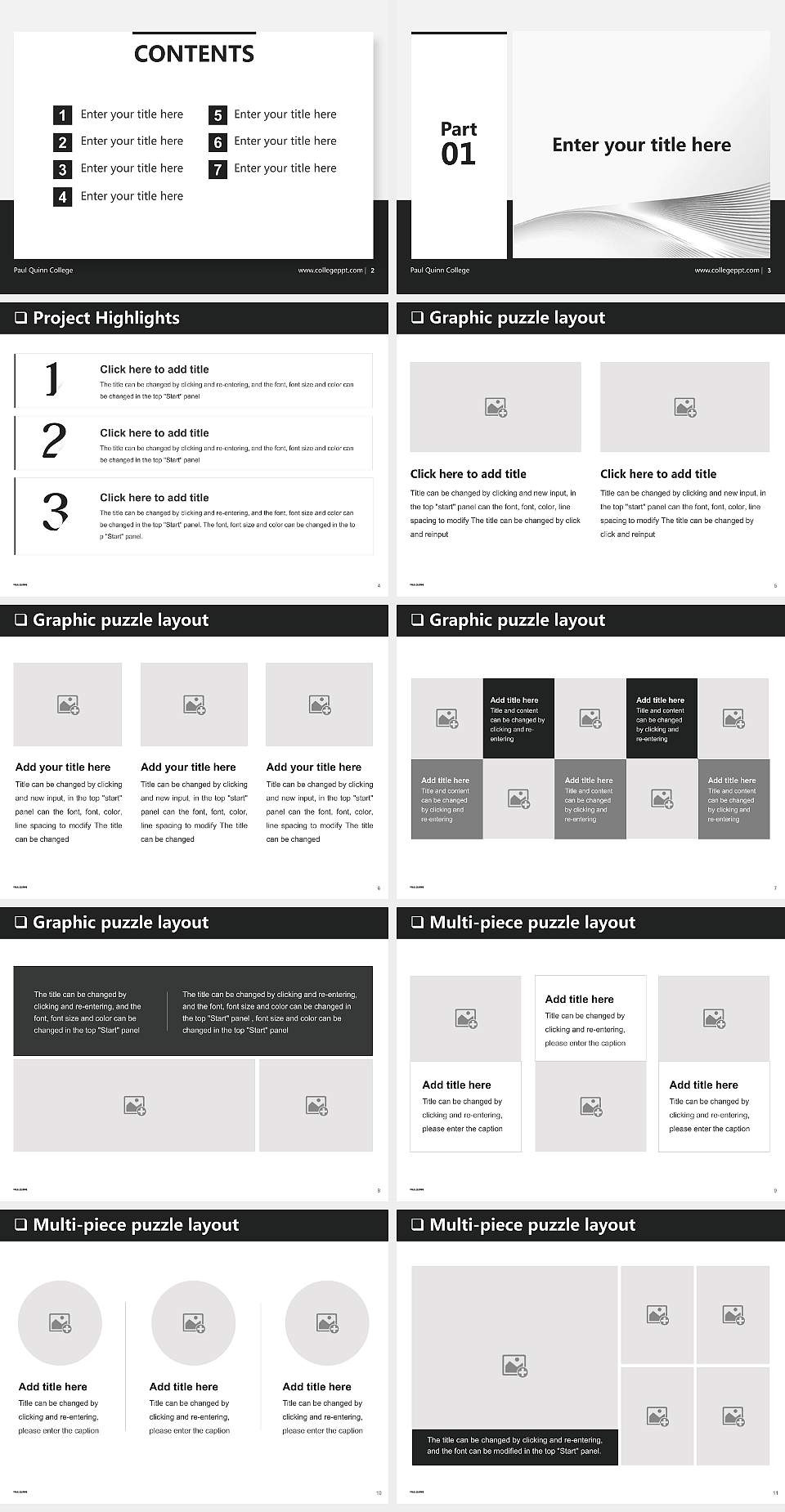 Paul Quinn College General Purpose PPT Template4:3 ratio PPT effect preview image2
