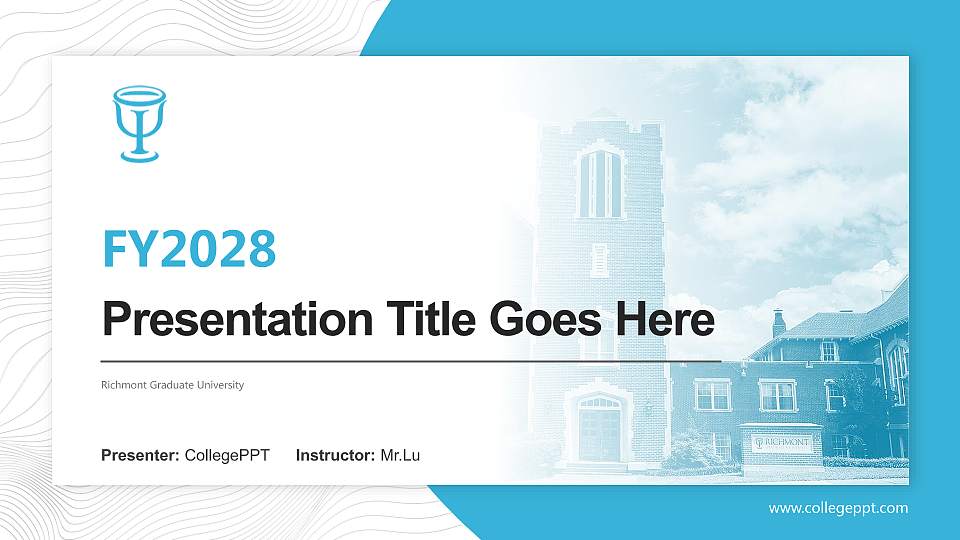 Richmont Graduate University Academic Presentation/Research Findings Report PPT Template16:9 ratio PPT effect preview image