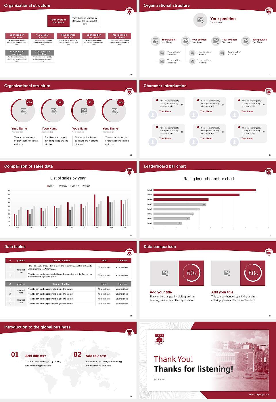 Rider University Academic Presentation/Research Findings Report PPT Template16:9 ratio PPT effect preview image4