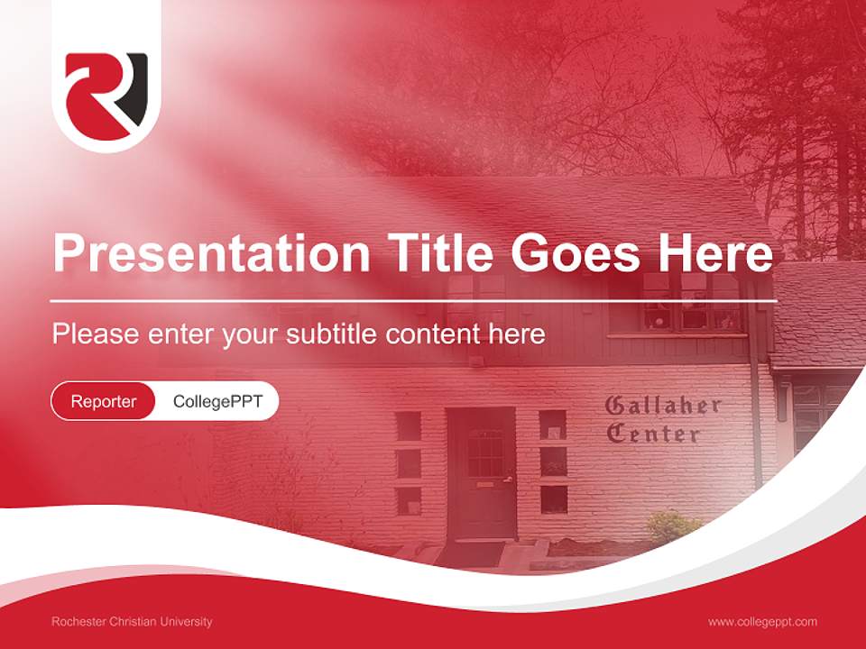 Rochester Christian University Lecture Sharing and Networking Event PPT Template4:3 ratio PPT effect preview image4