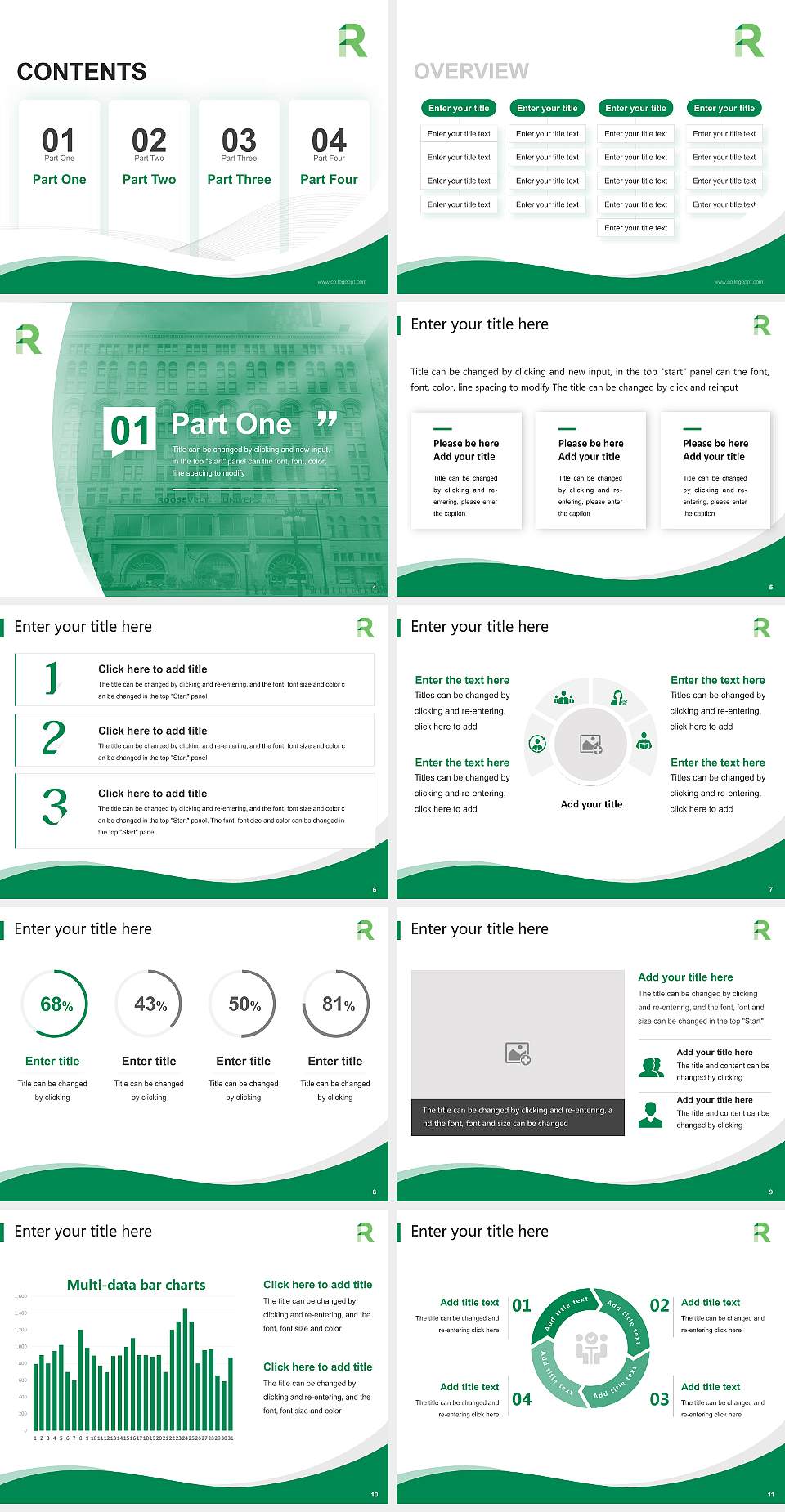 Roosevelt University Lecture Sharing and Networking Event PPT Template4:3 ratio PPT effect preview image2