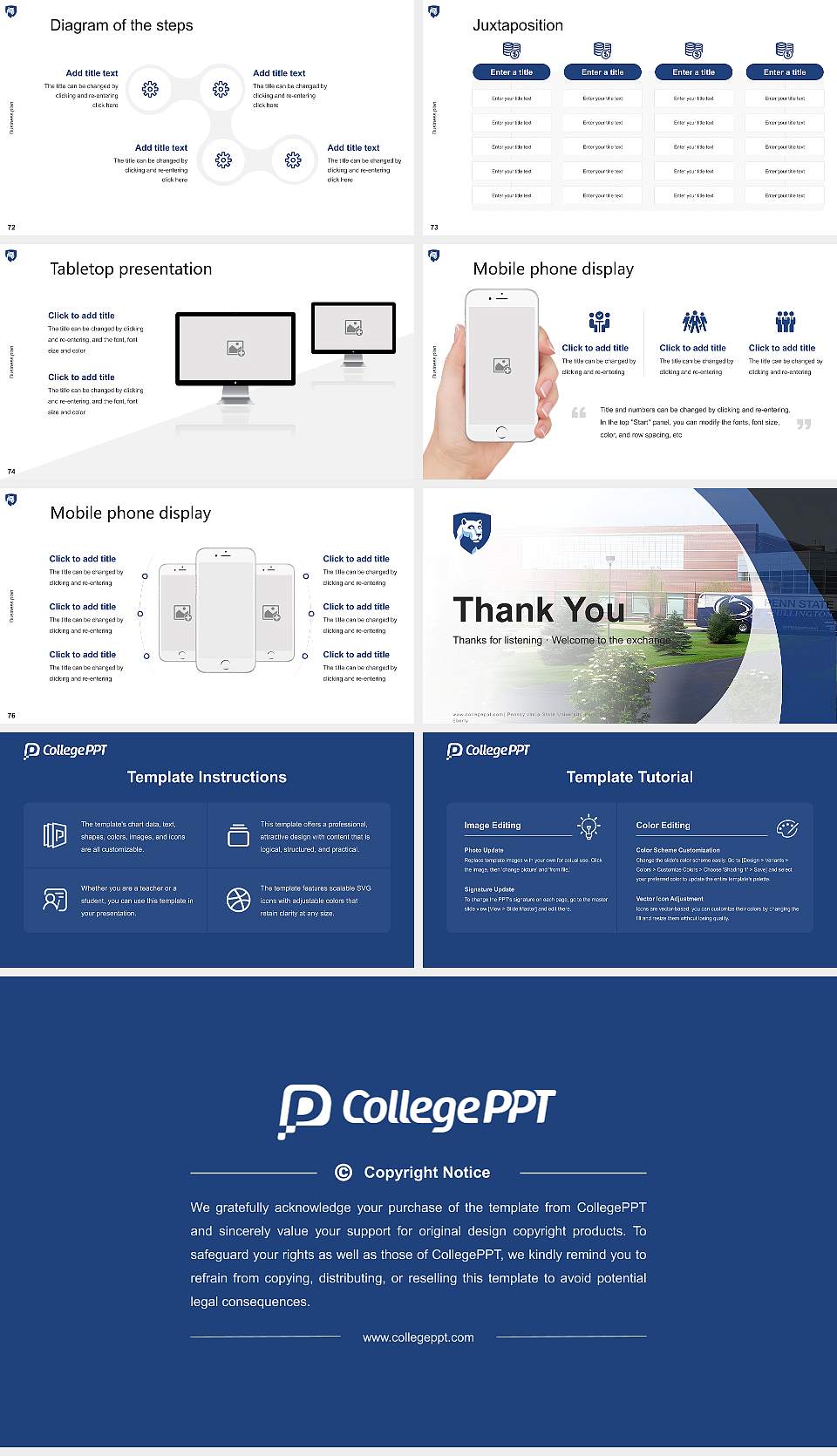 Pennsylvania State University-Penn State Fayette- Eberly Competition/Entrepreneurship Contest PPT Template16:9 ratio PPT effect preview image9