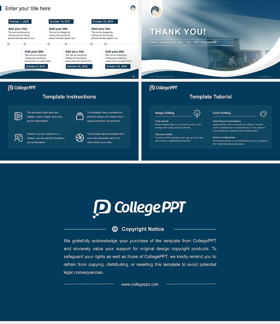 Pacific College of Health and Science Lecture Sharing and Networking Event PPT Template16:9 ratio PPT effect preview image4