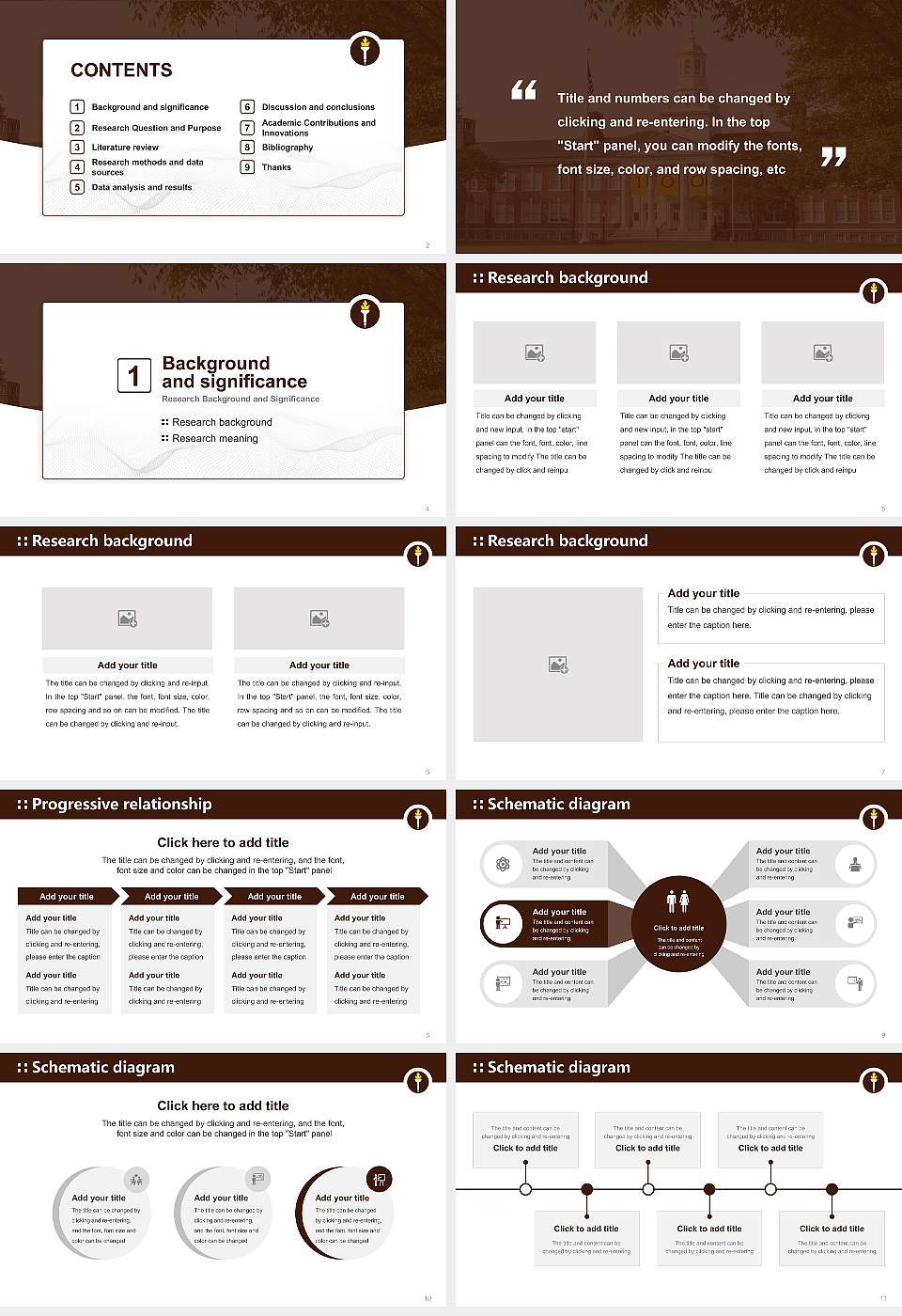 Rowan University Graduation Thesis Defense PPT Template16:9 ratio PPT effect preview image2