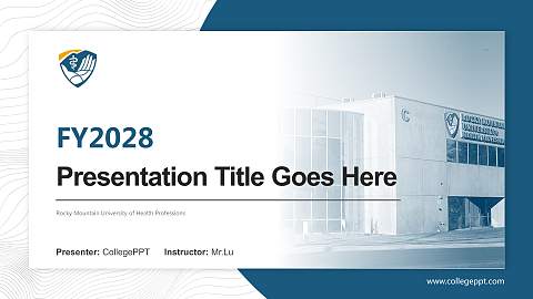 Rocky Mountain University of Health Professions Academic Presentation/Research Findings Report PPT Template