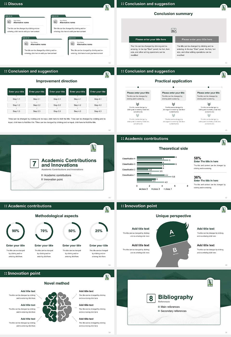 Paul Smith’s College Graduation Thesis Defense PPT Template16:9 ratio PPT effect preview image6