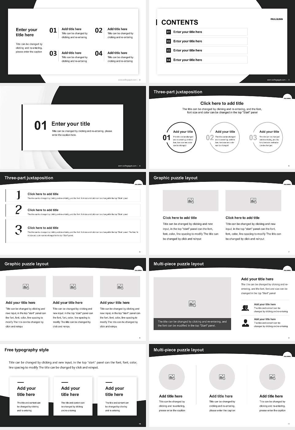 Paul Quinn College Academic Presentation/Research Findings Report PPT Template16:9 ratio PPT effect preview image2