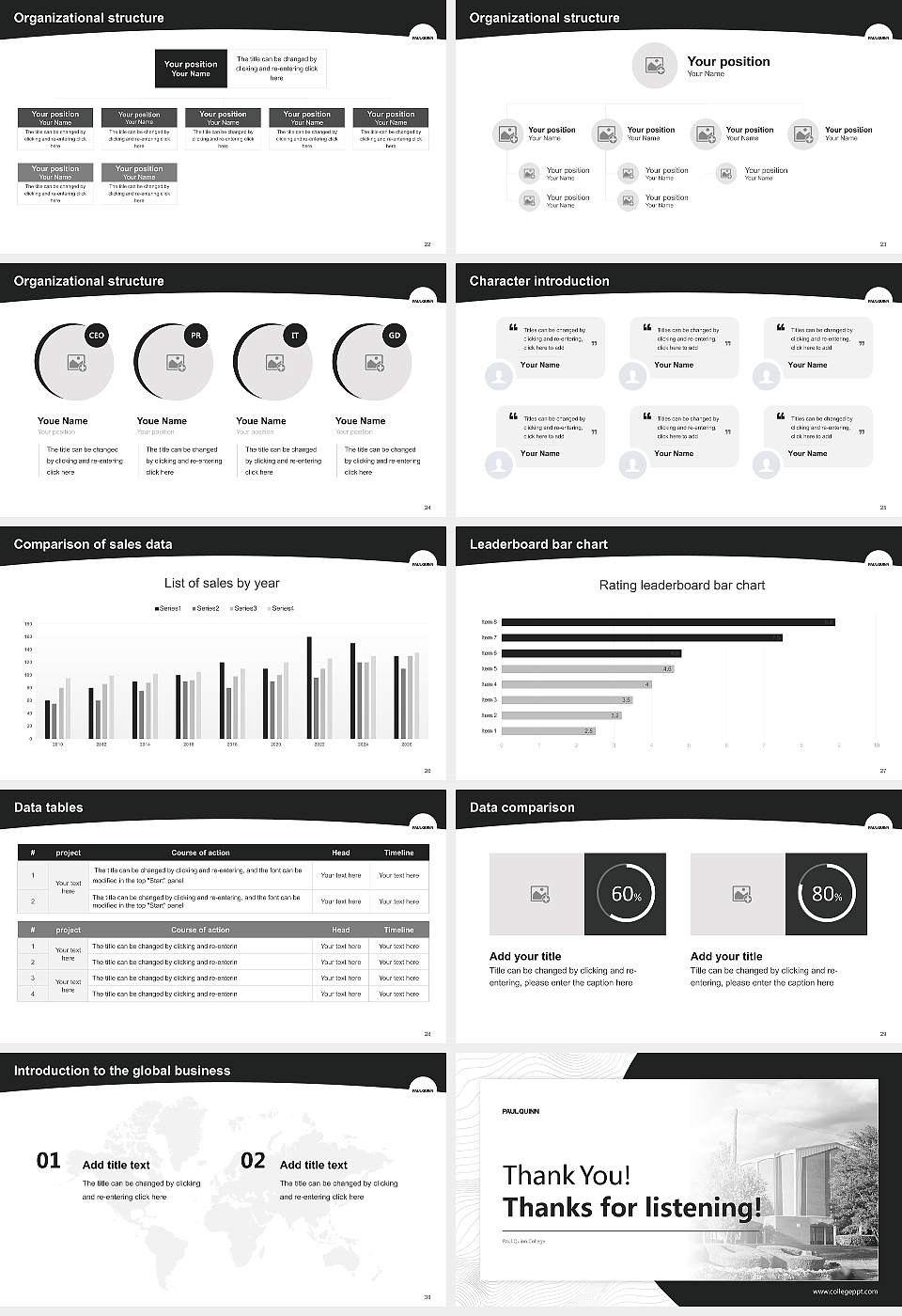 Paul Quinn College Academic Presentation/Research Findings Report PPT Template16:9 ratio PPT effect preview image4