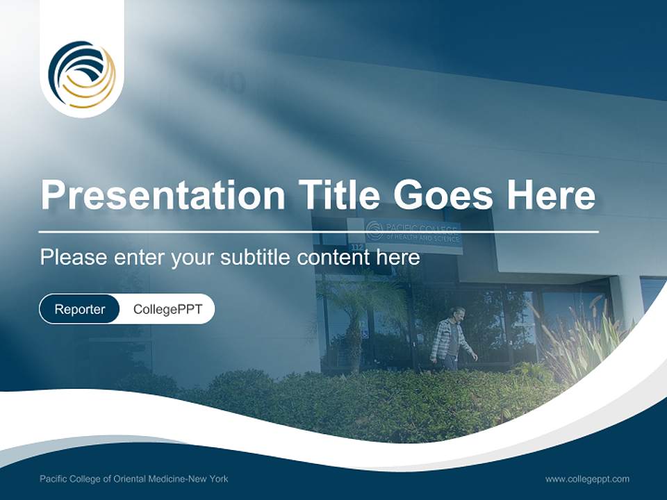 Pacific College of Oriental Medicine-New York Lecture Sharing and Networking Event PPT Template4:3 ratio PPT effect preview image4