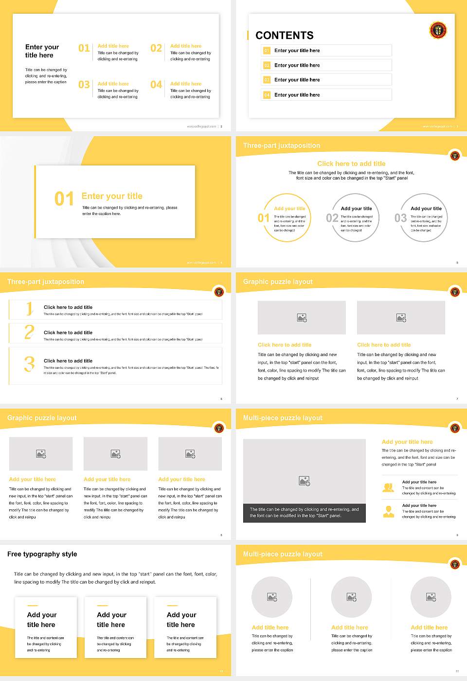 Ottawa University-Milwaukee Academic Presentation/Research Findings Report PPT Template16:9 ratio PPT effect preview image2