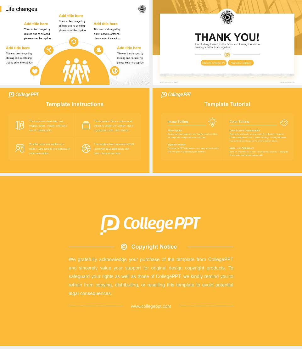 Pacific Lutheran University National Scholarship Defense PPT Template16:9 ratio PPT effect preview image4