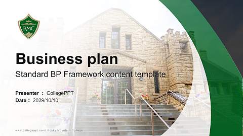 Rocky Mountain College Competition/Entrepreneurship Contest PPT Template